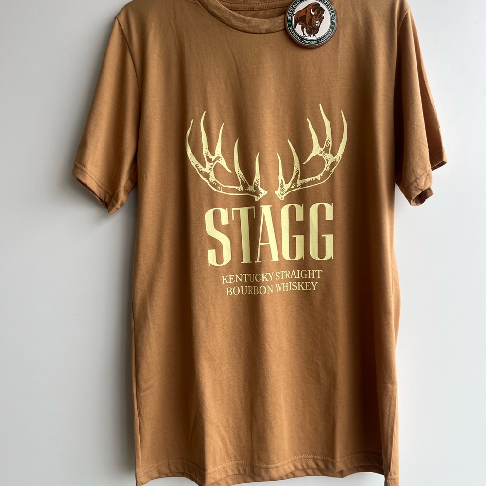Buffalo Trace  Tan Cotton Tee, Tan